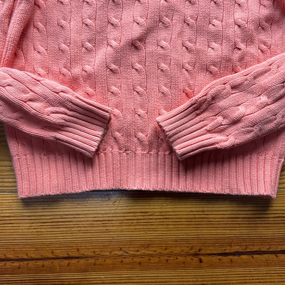 Polo by Ralph Lauren ORANGE Cable Knit Sweater - Picture 5 of 5